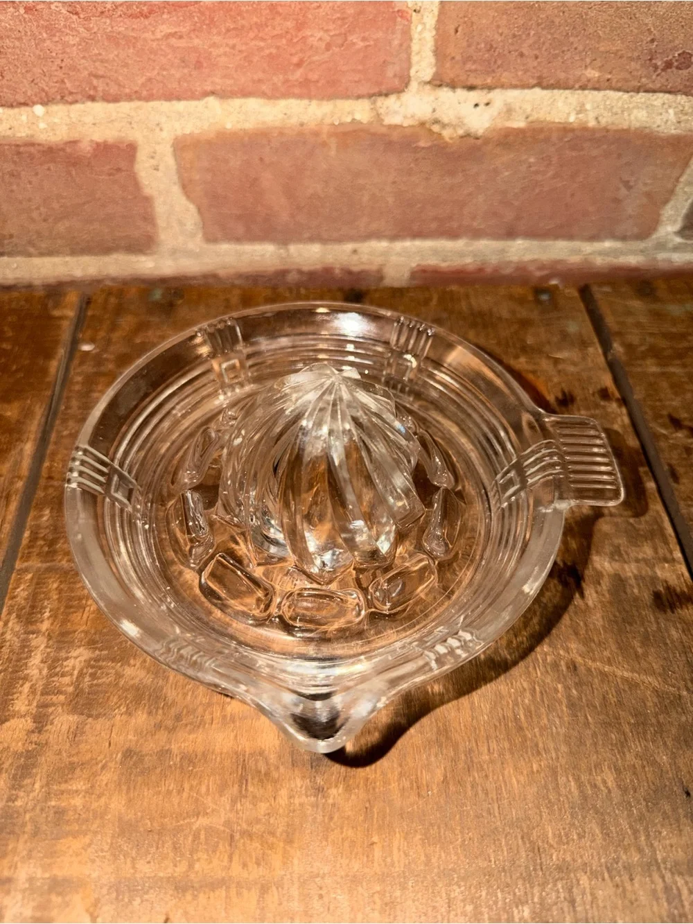 Clear Glass Citrus Reamer Juicer - Home Dining